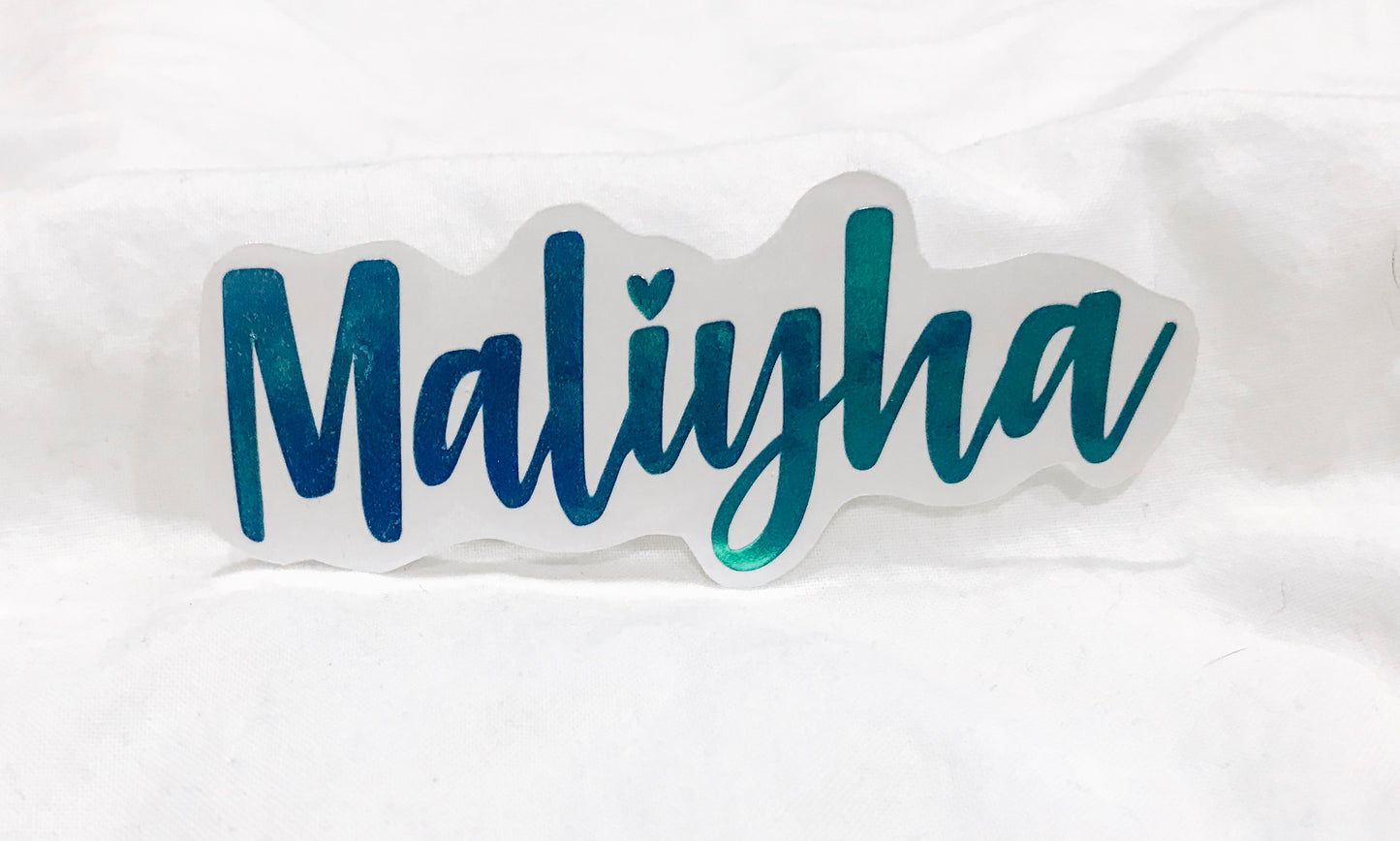 Gabi Font Custom Name Decal