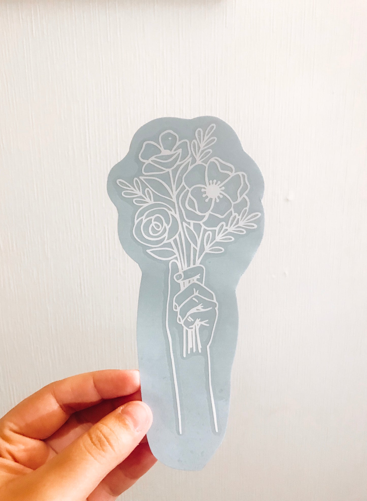 Floral Line Art Bouquet Decal