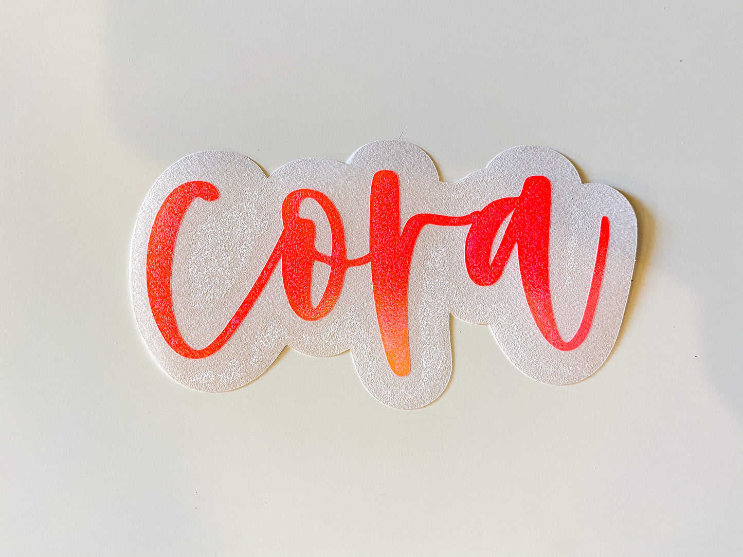 Heather Font Custom Name Decal