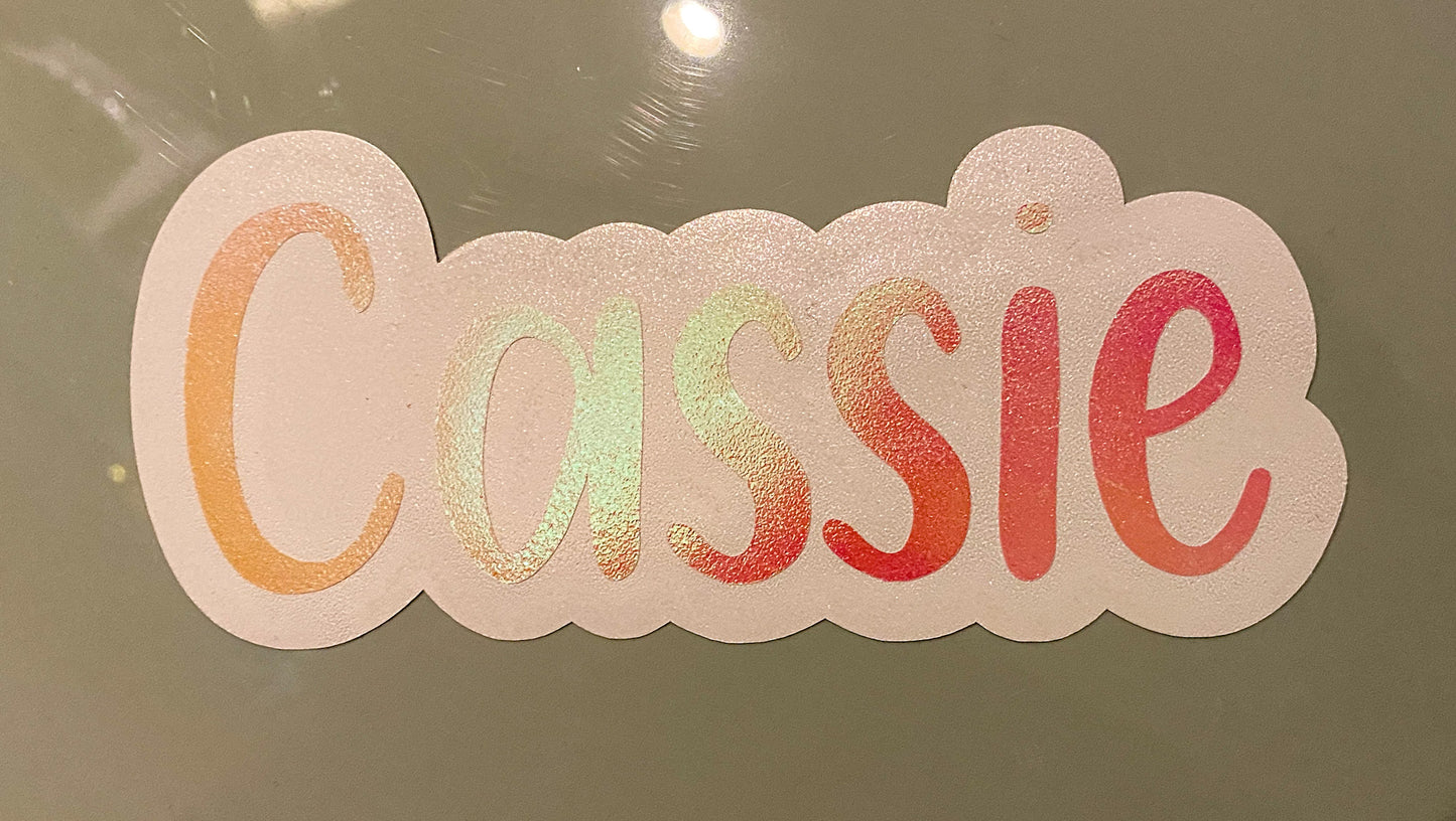 Marina Font Custom Name Decal