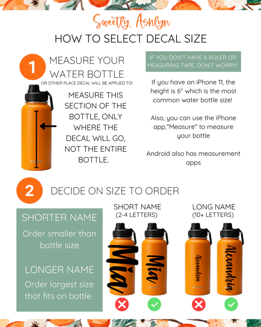 Sydney Font Custom Name Decal