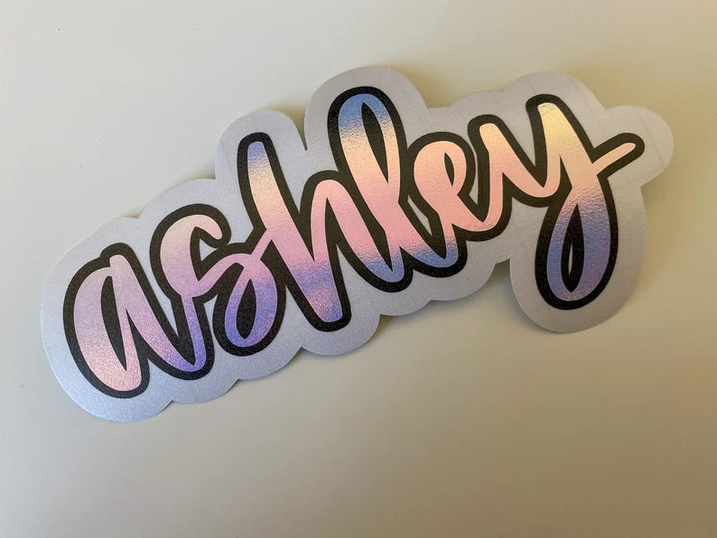 Layered Sweetly Handwritten Font Custom Name Decal