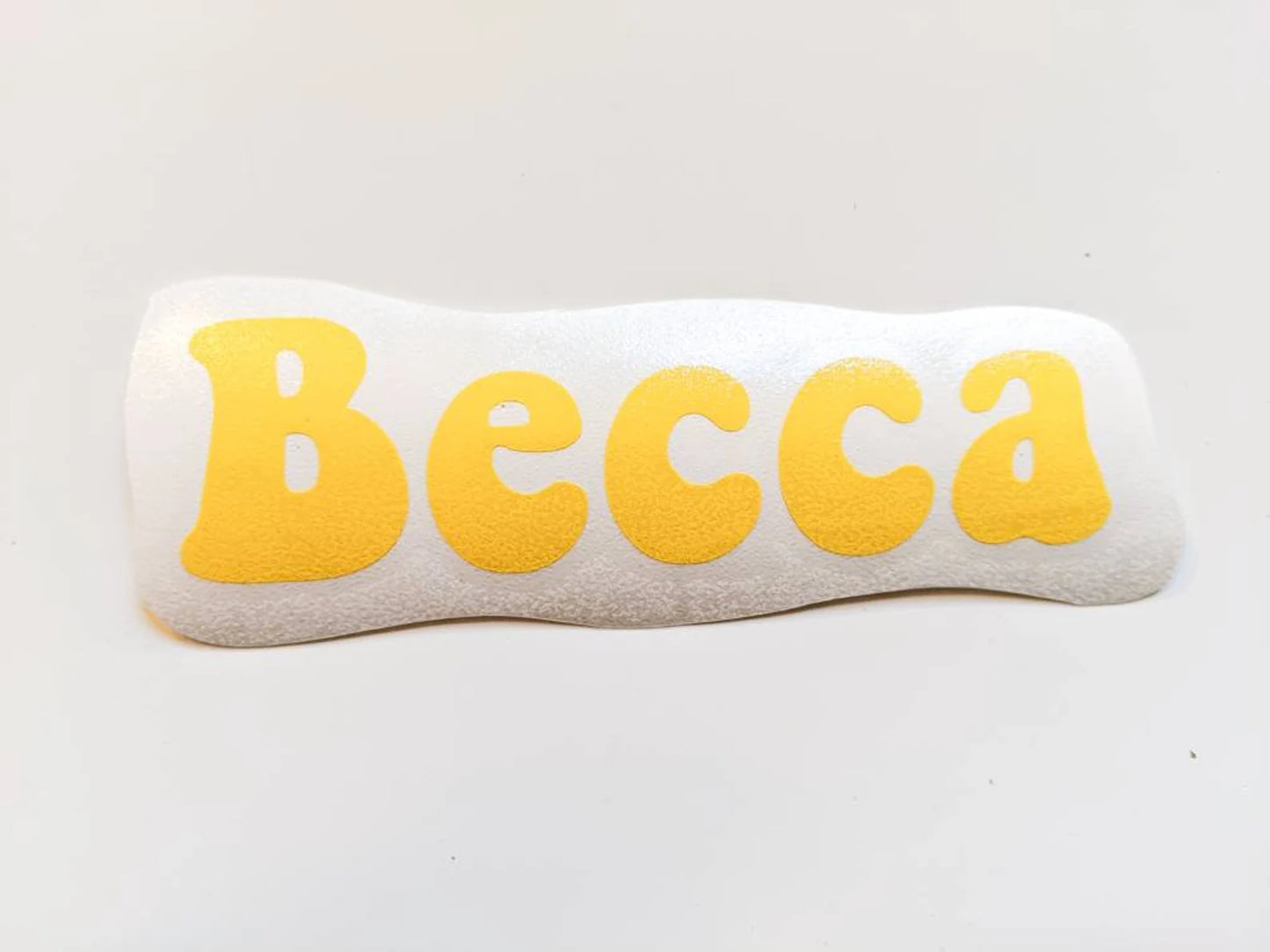 Becca Font Personalized Name Decal