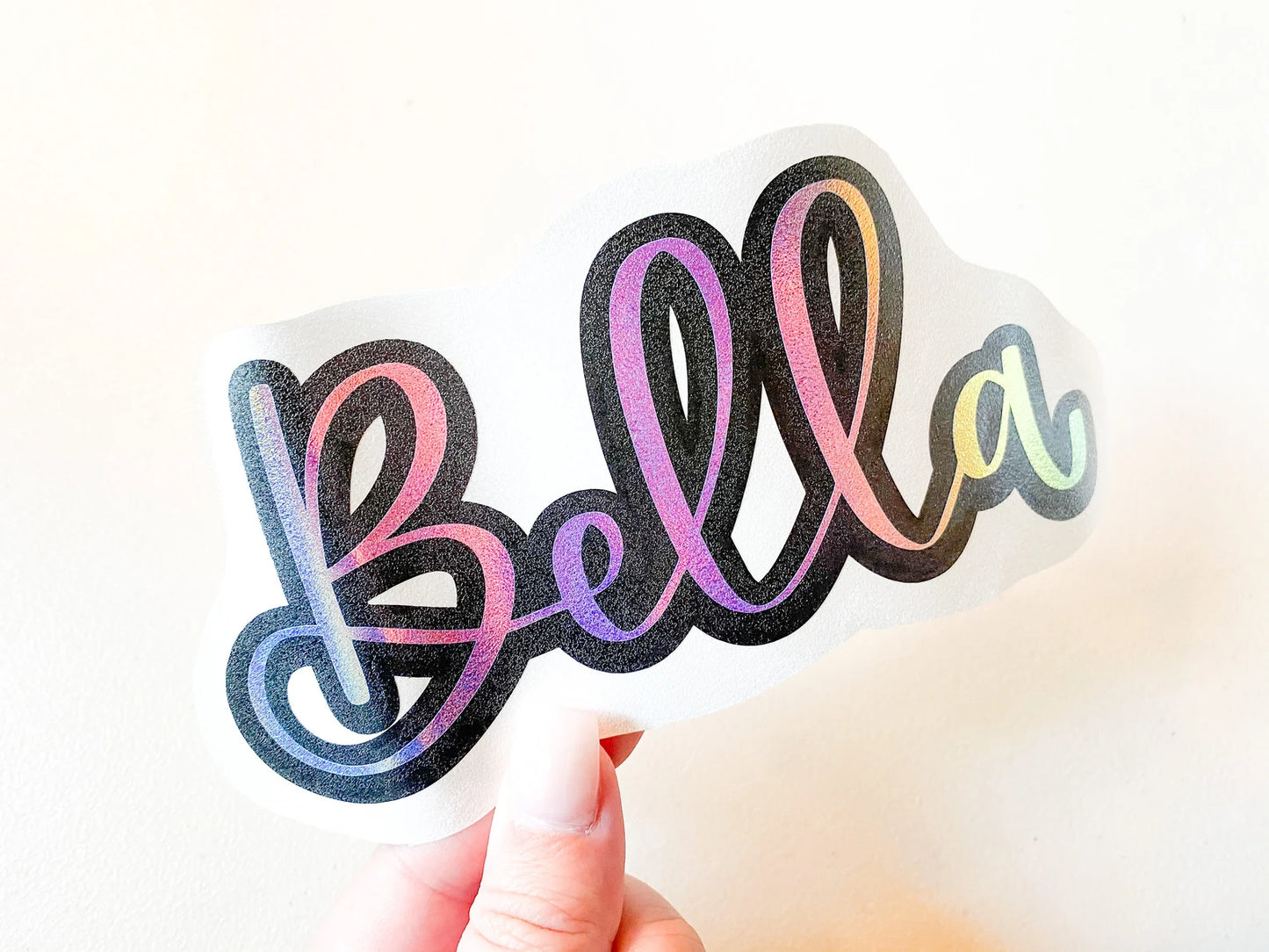 Layered Sweetly Handwritten Font Custom Name Decal