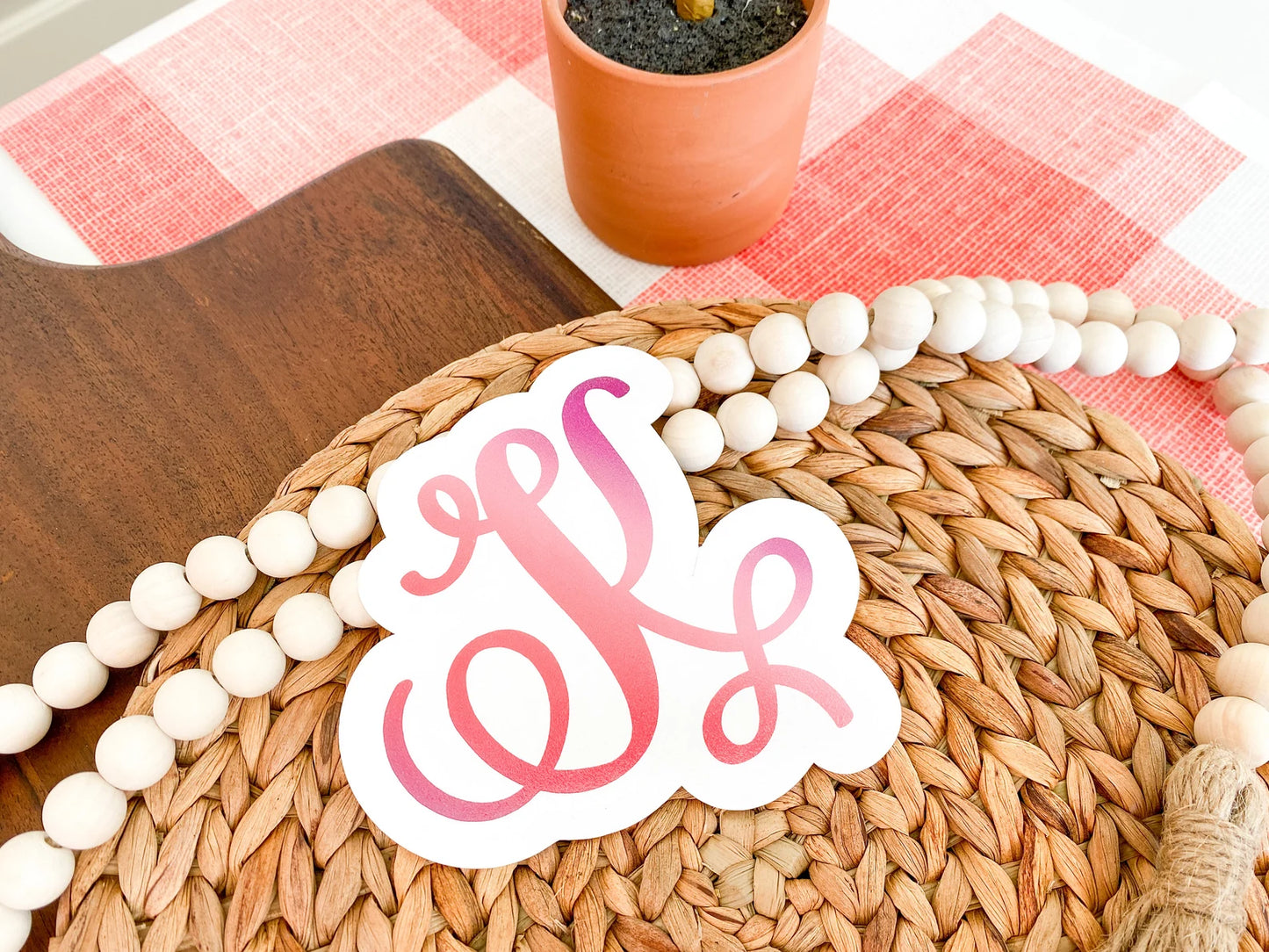 Kayla Monogram Decal