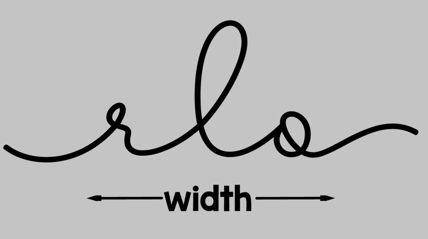 Whitley Initials Monogram Decal