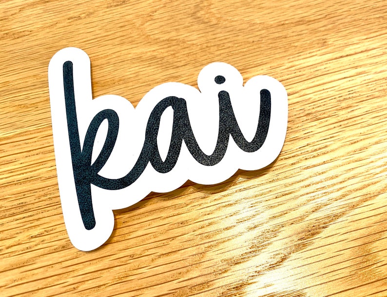 Whitley Font Custom Name Decal