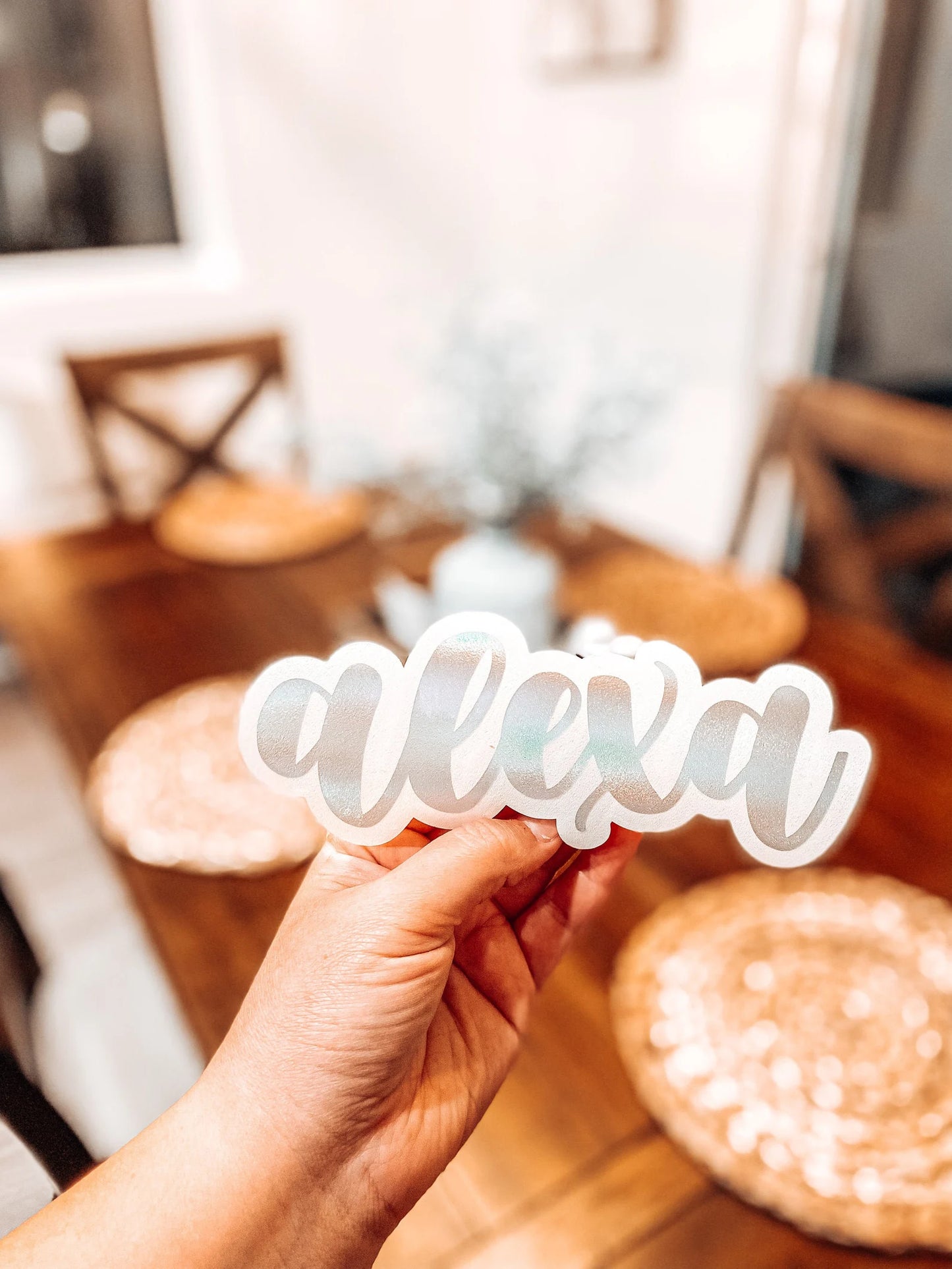 Alexa Font Custom Name Decal