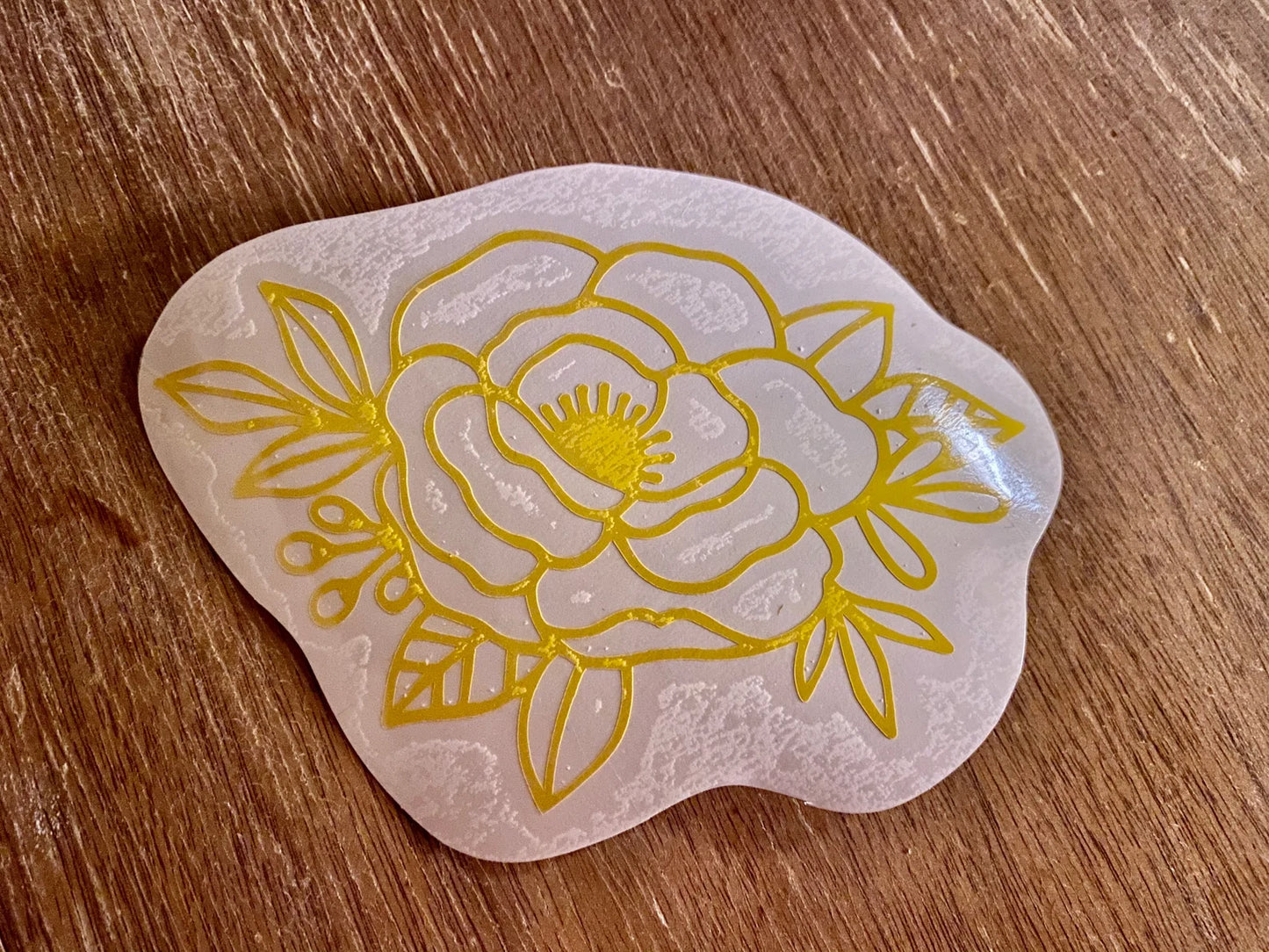 Floral Line Art Vinyl Decal