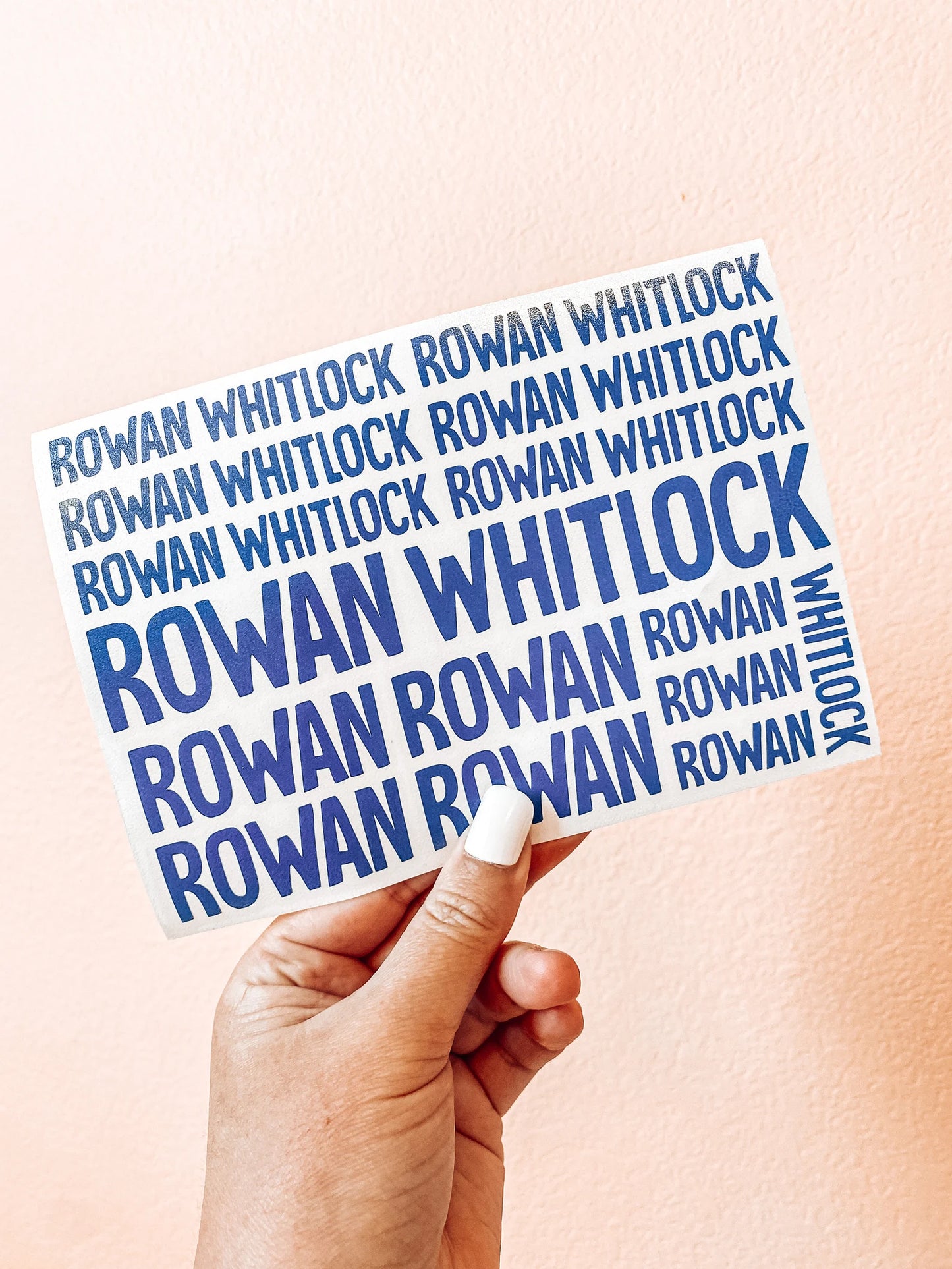 Name Sheet Decal Set