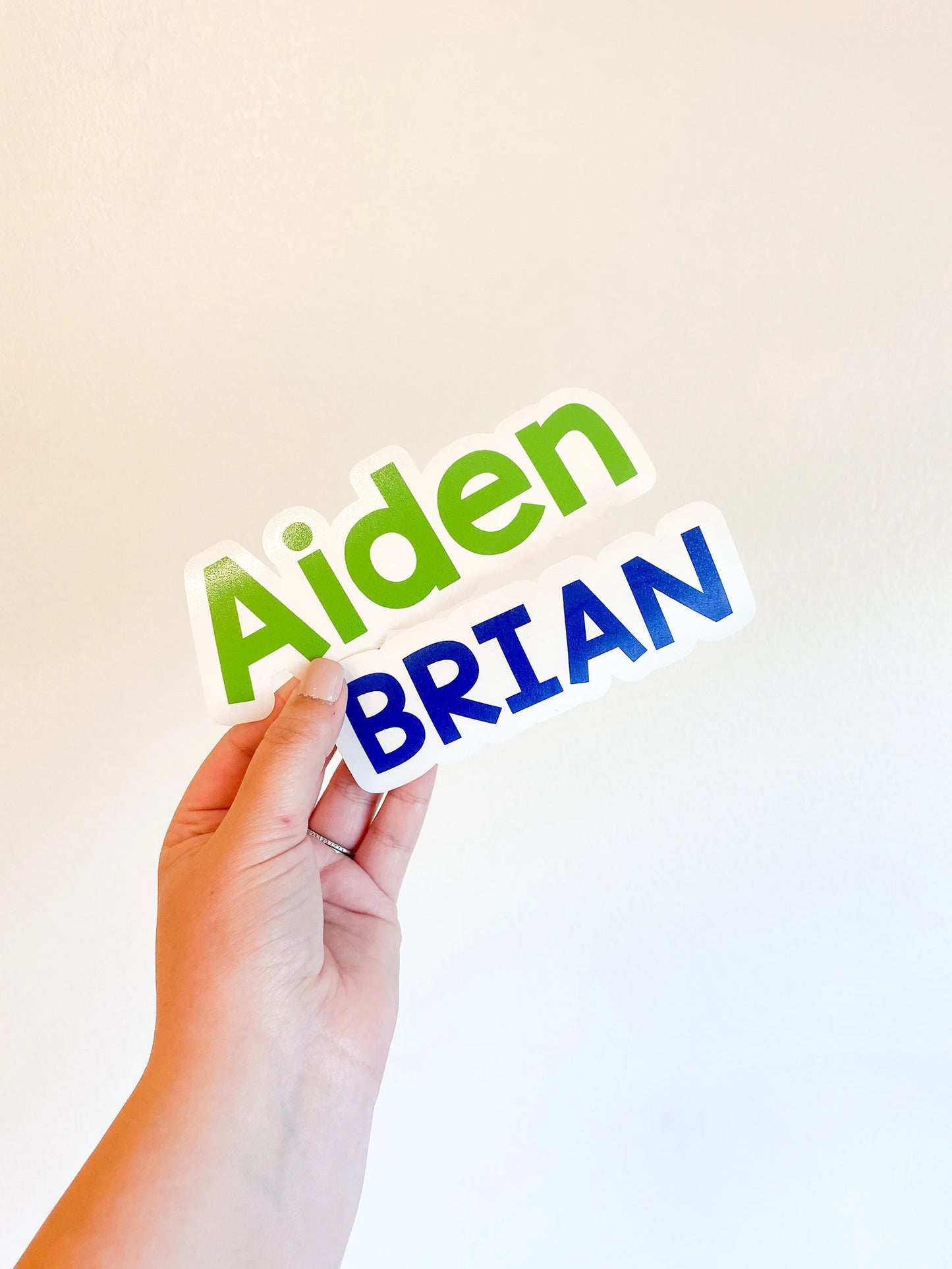 Block Font Personalized Name Vinyl Decal