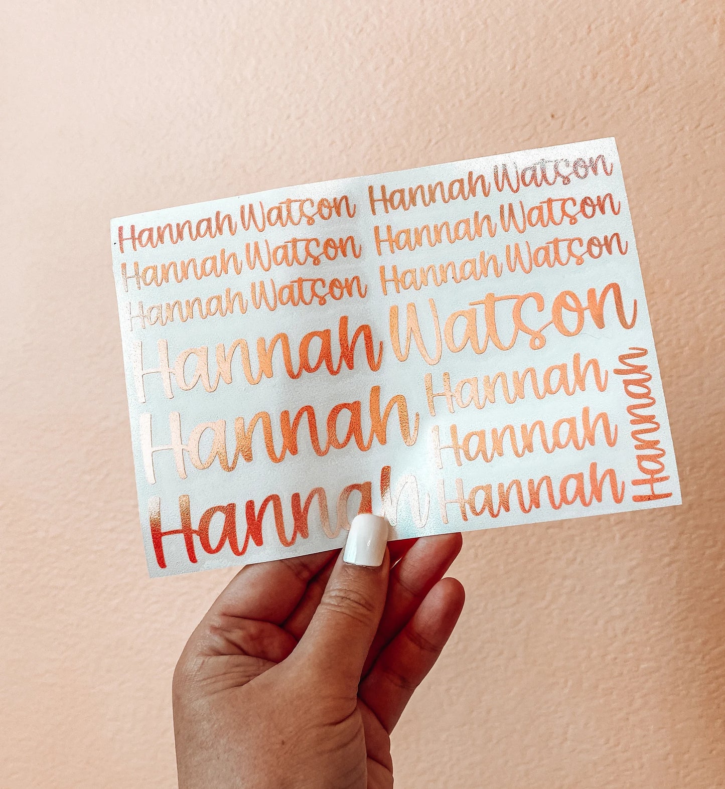 Name Sheet Decal Set