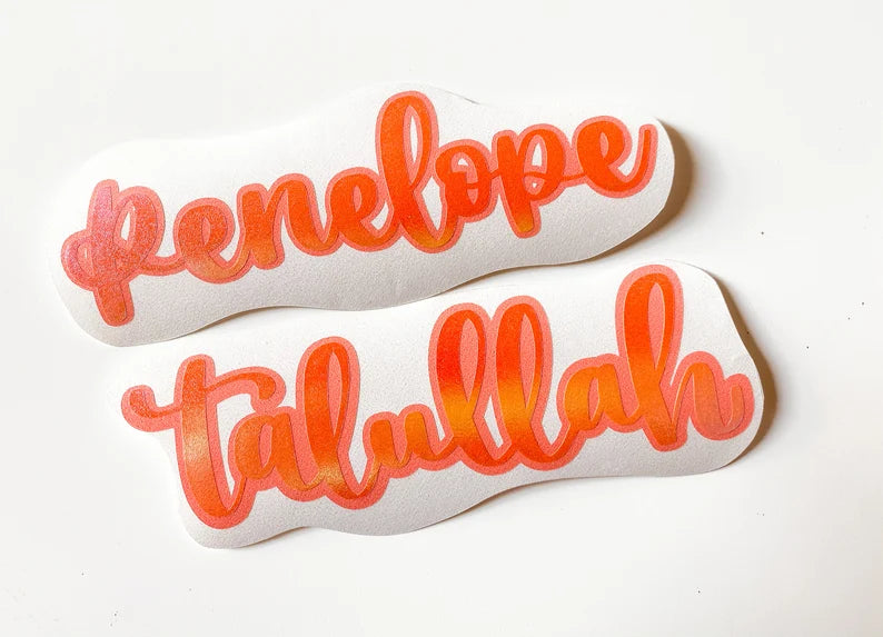 Layered Sweetly Handwritten Font Custom Name Decal