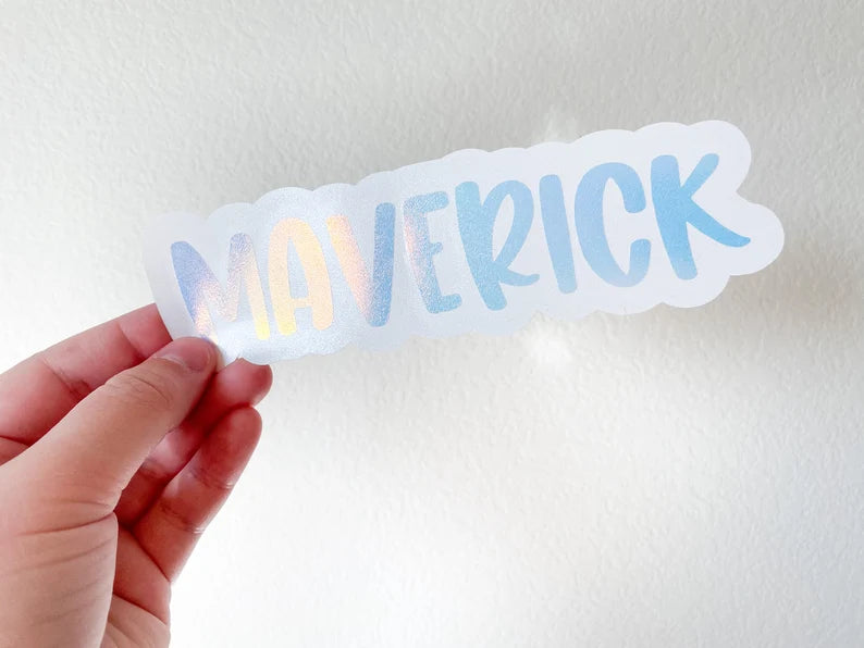 Peachy Font Custom Name Decal