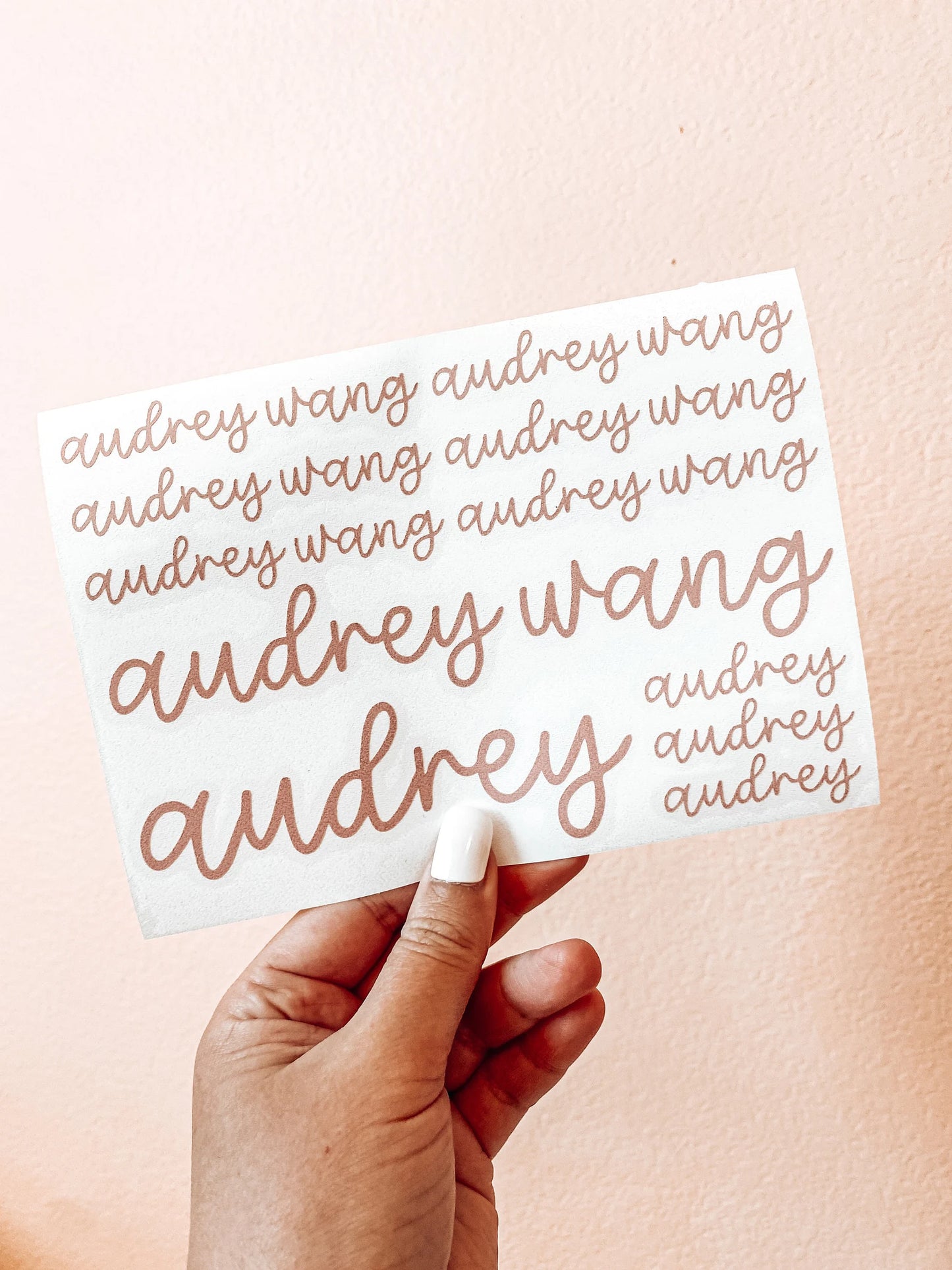 Name Sheet Decal Set
