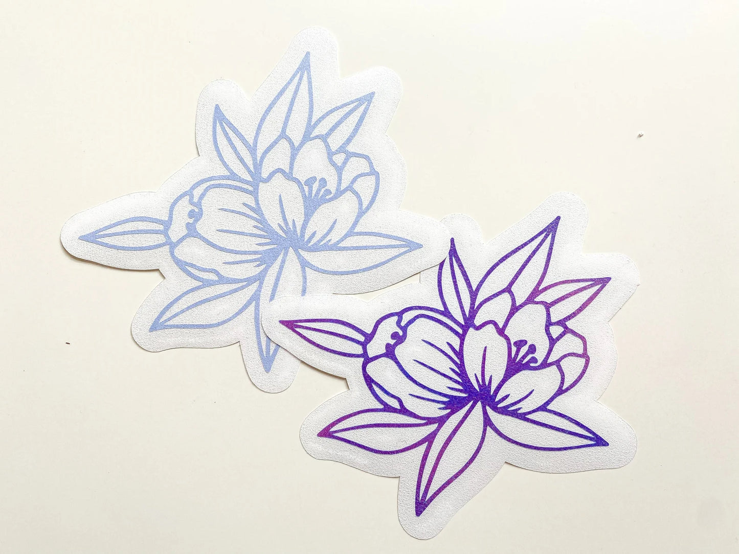 Floral Line Art Vinyl Decal 1