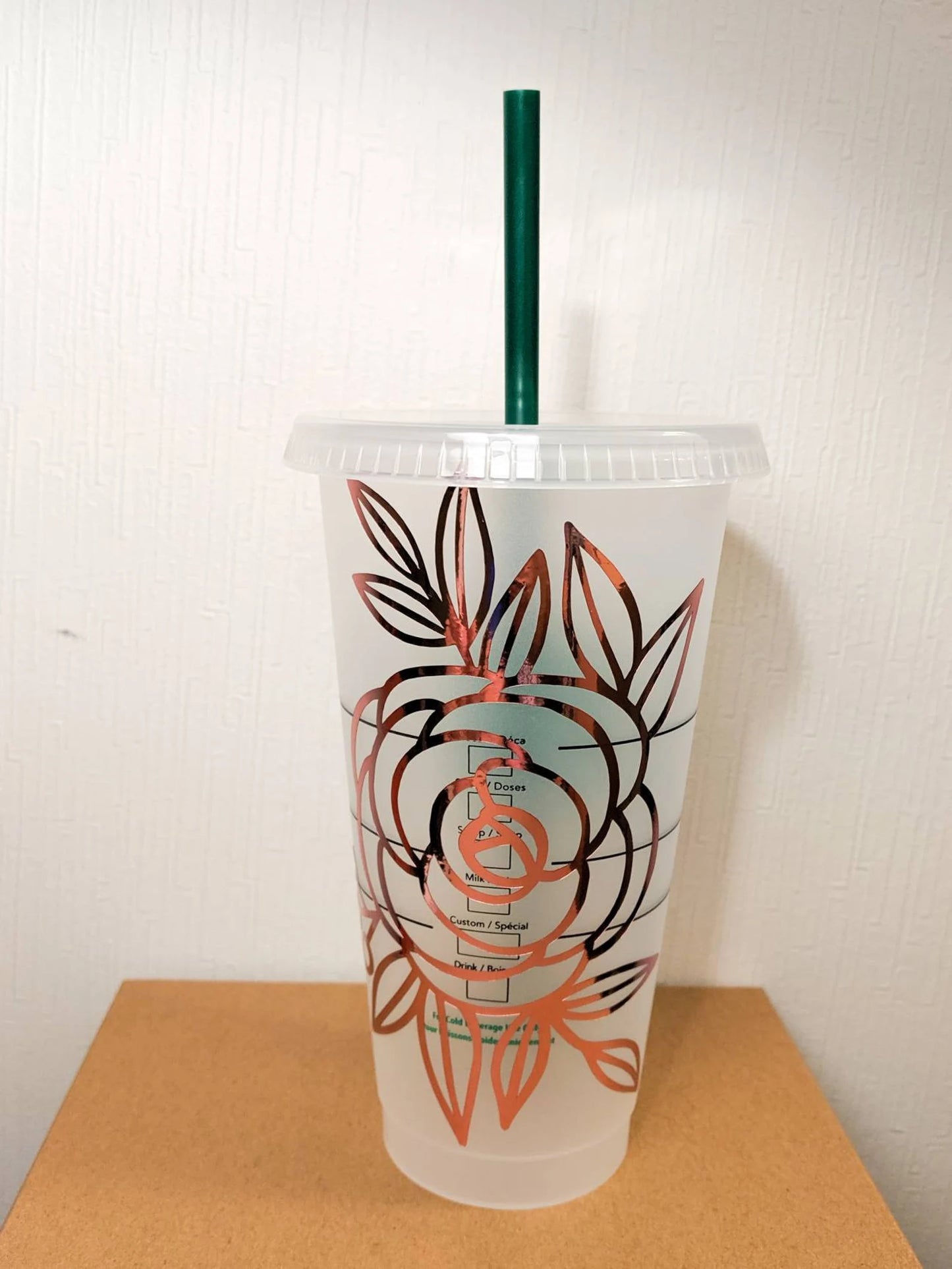 Floral Line Art Roses Vinyl Decal