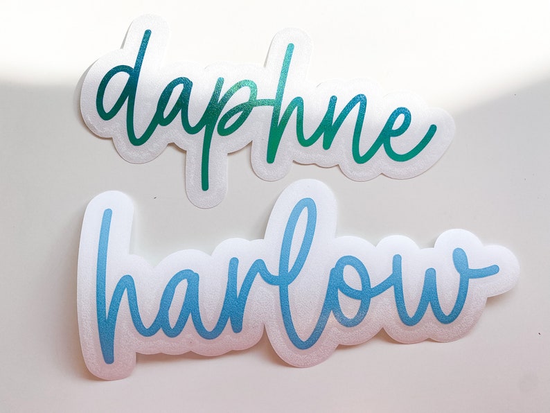 Whitley Font Custom Name Decal