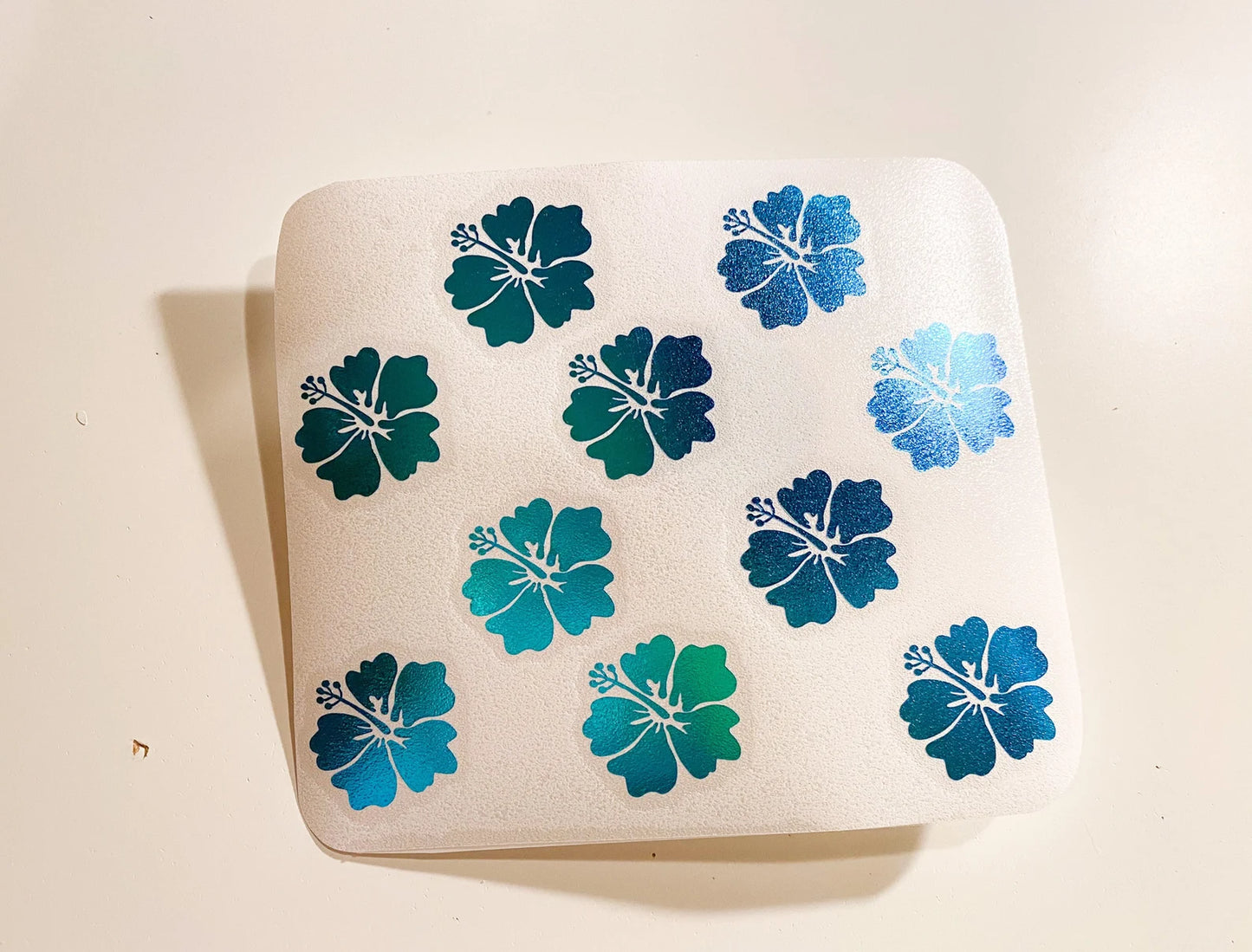 Hibiscus Vinyl Sheets to cover any smooth flat surface!