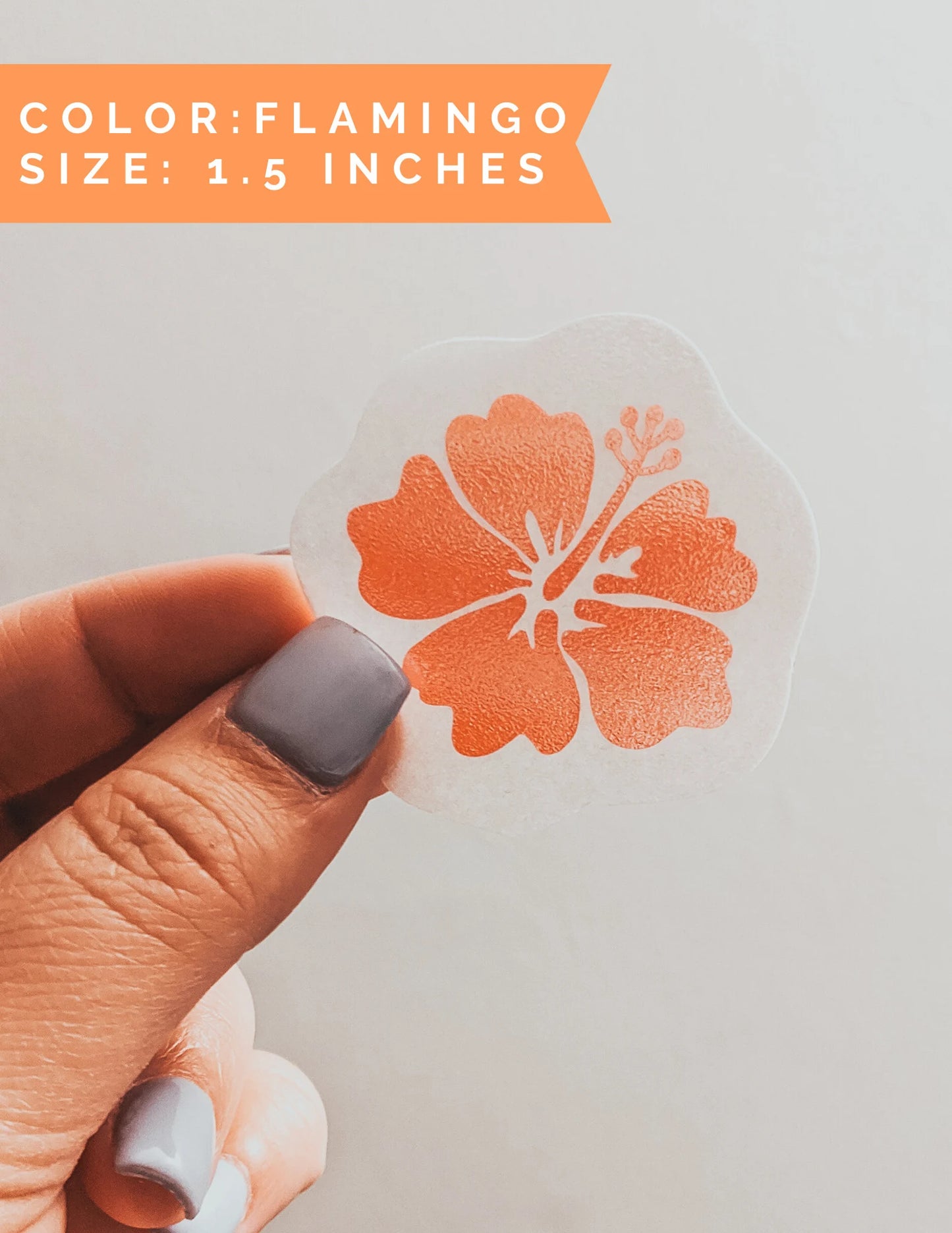 2 Pack of Vinyl Hibiscus Decal Sticker