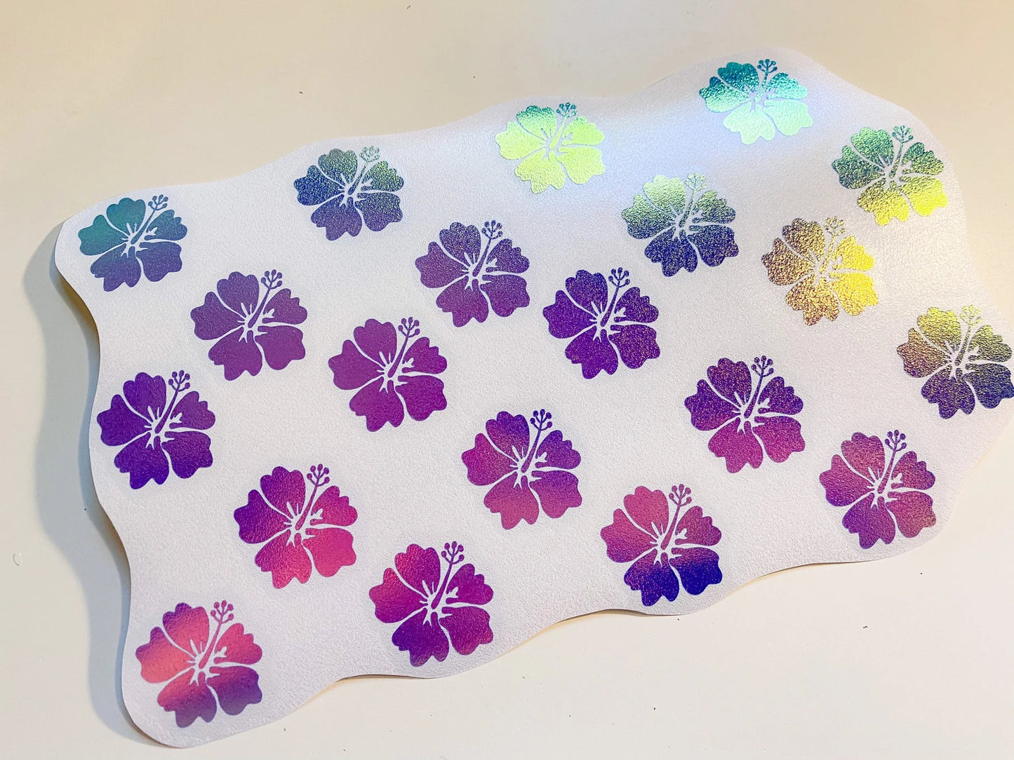 Hibiscus Vinyl Sheets to cover any smooth flat surface!