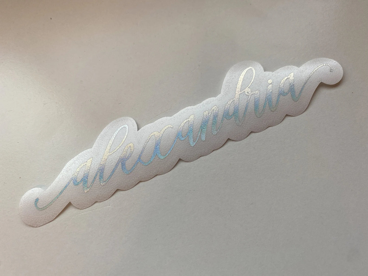 Delilah Font Personalized Name Decal