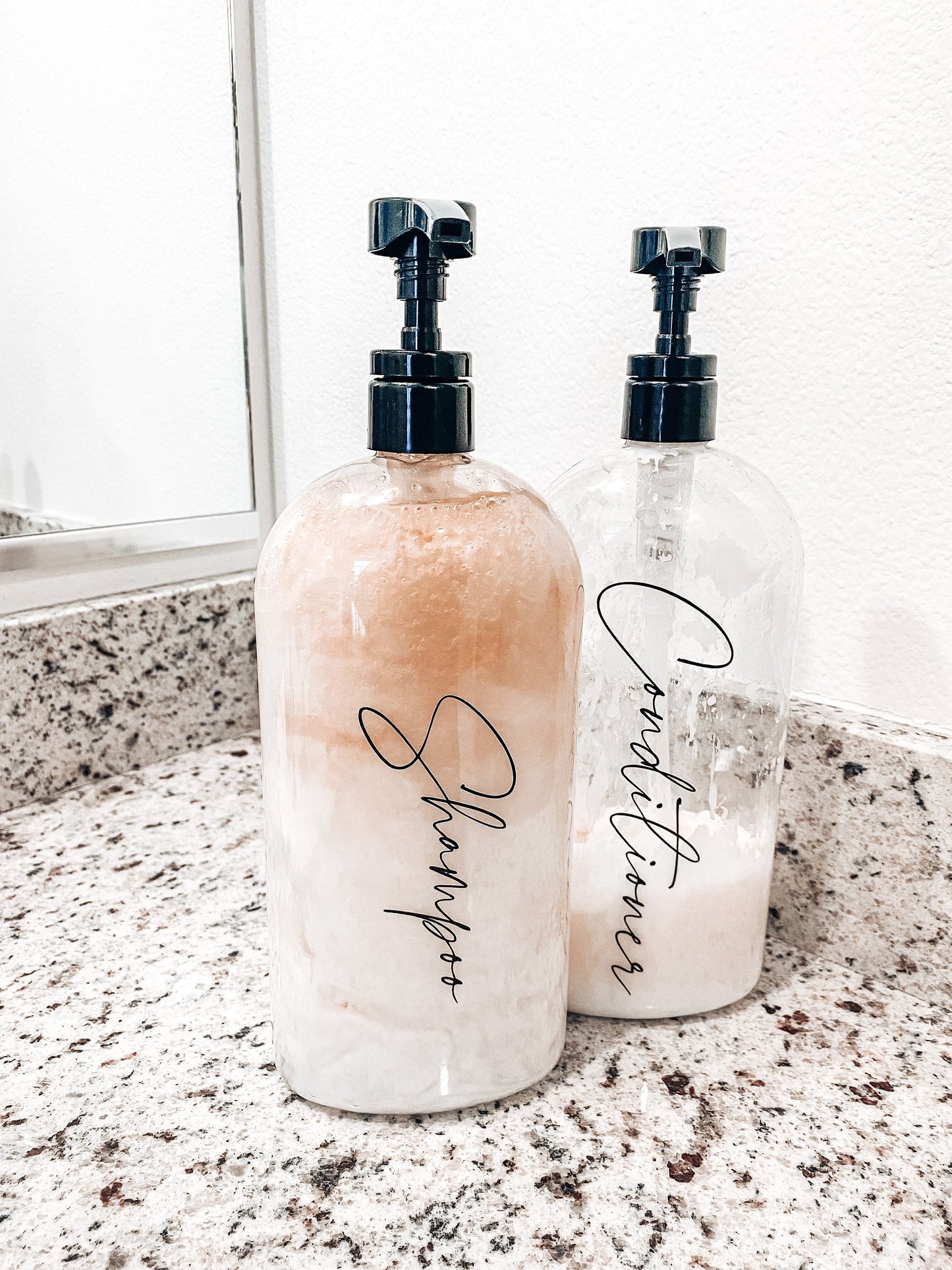 Shampoo & Conditioner Labels // 2 Label Decals