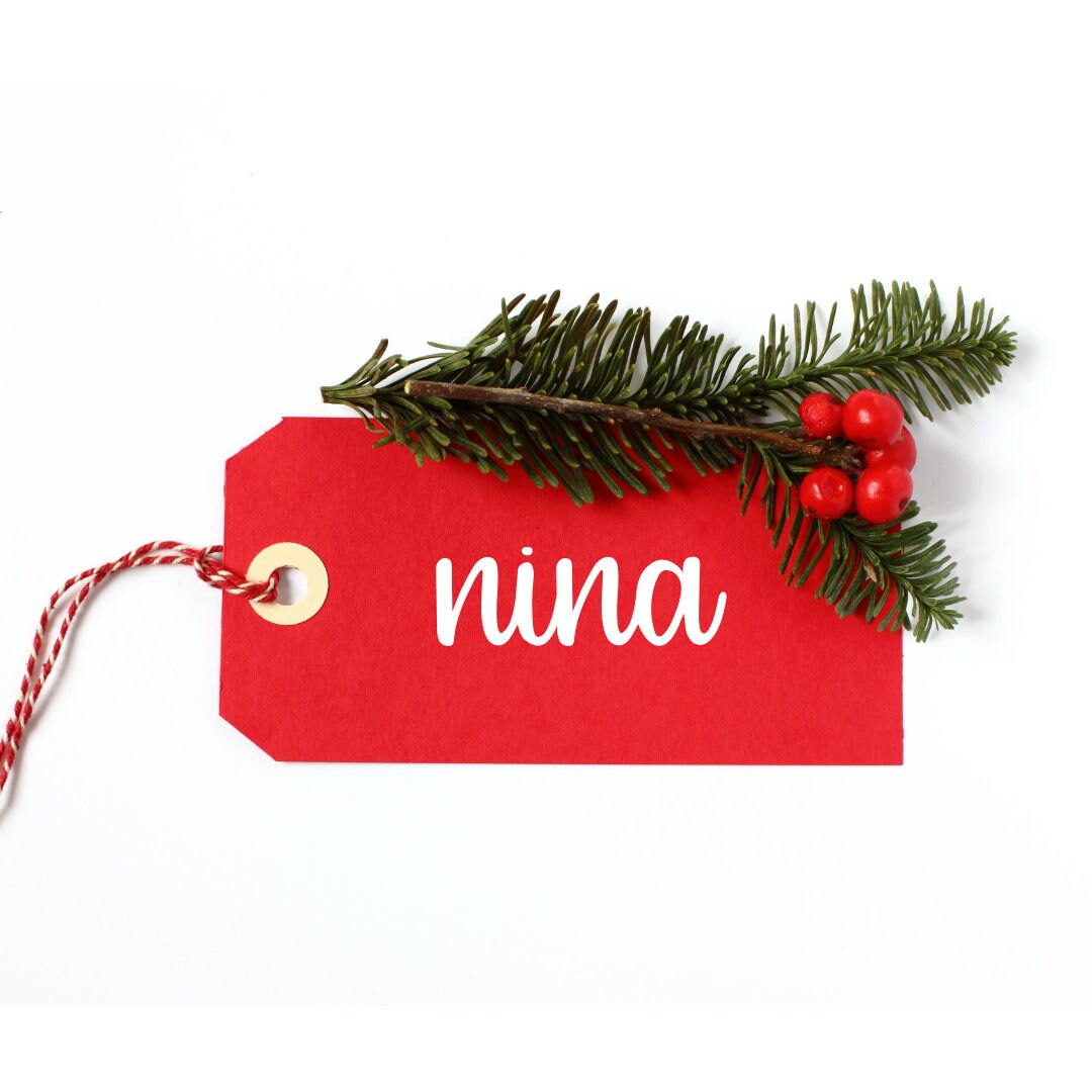 Christmas Tag Labels