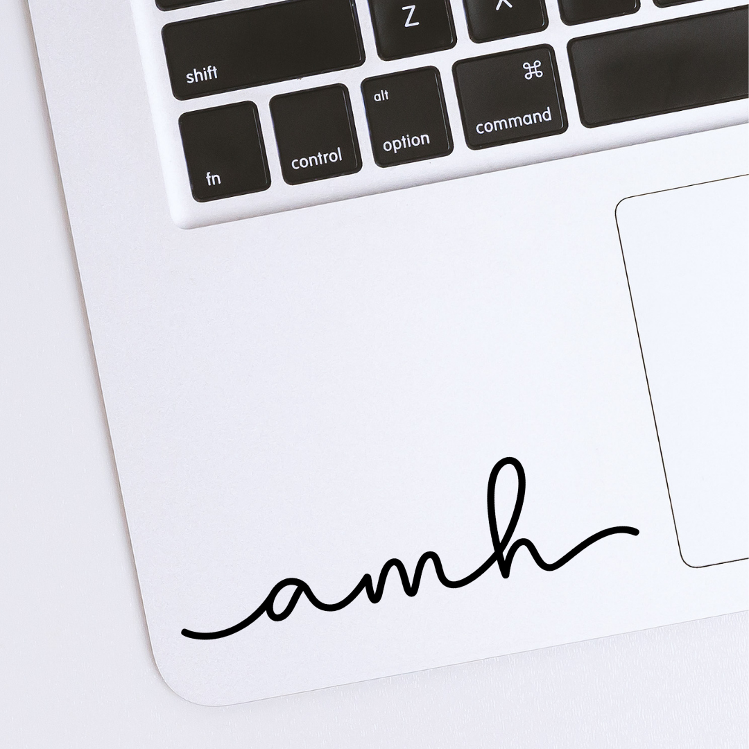 Dainty Initials Monogram Decal
