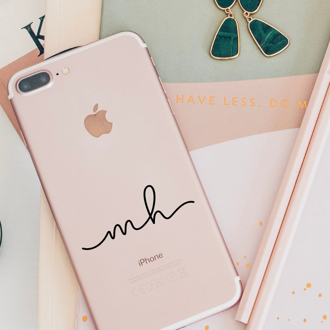 Dainty Initials Monogram Decal