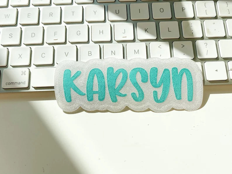 Peachy Font Custom Name Decal
