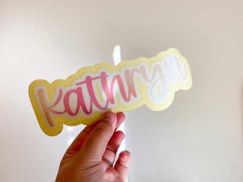 Rachel Font Custom Name Decal