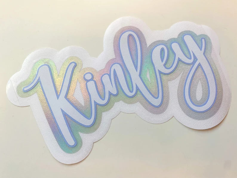 Triple Layered Emerald Font Custom Name Decal