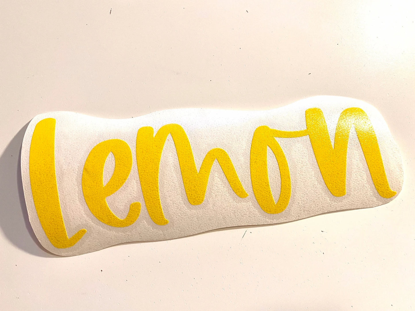 Lemon Font Personalized Name Decal