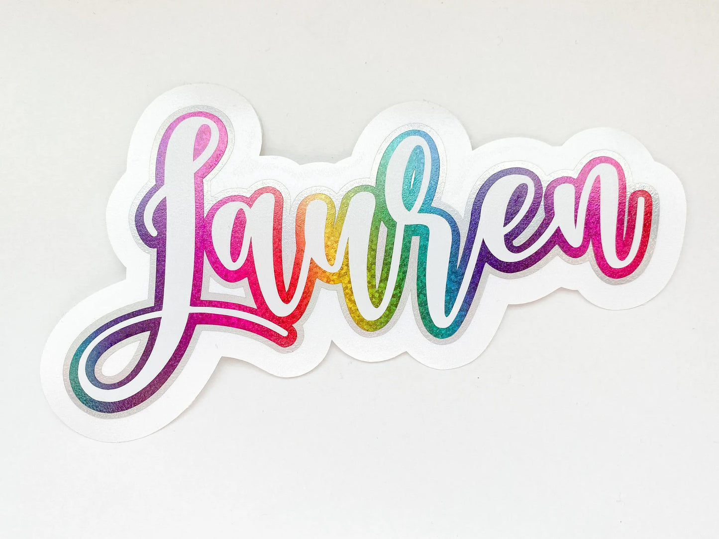 Triple Layered Emerald Font Custom Name Decal