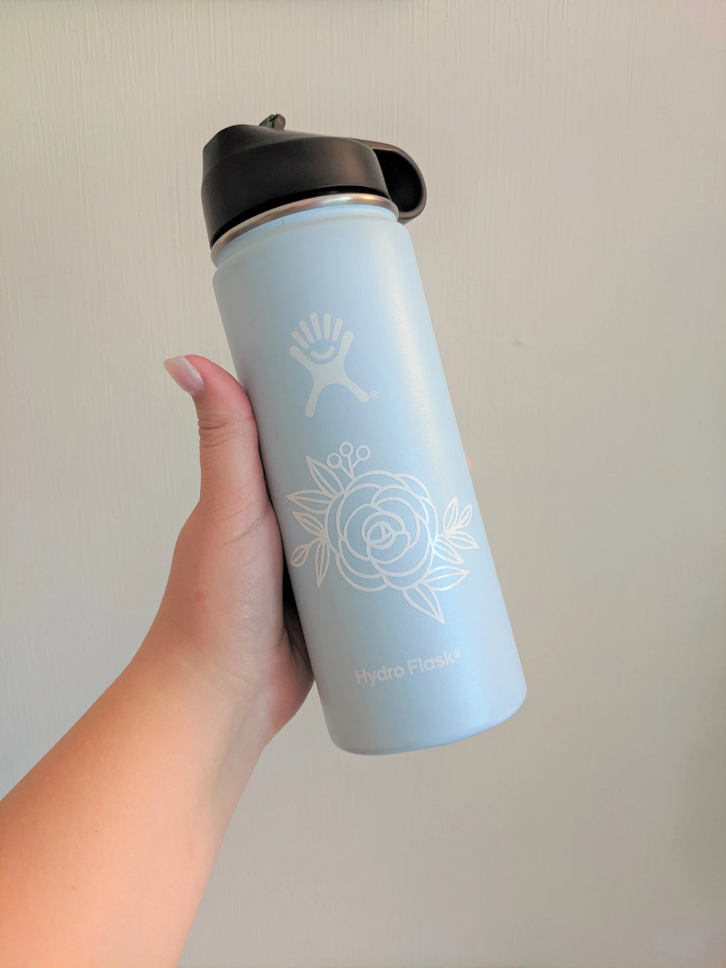 Floral Line Art Roses Vinyl Decal