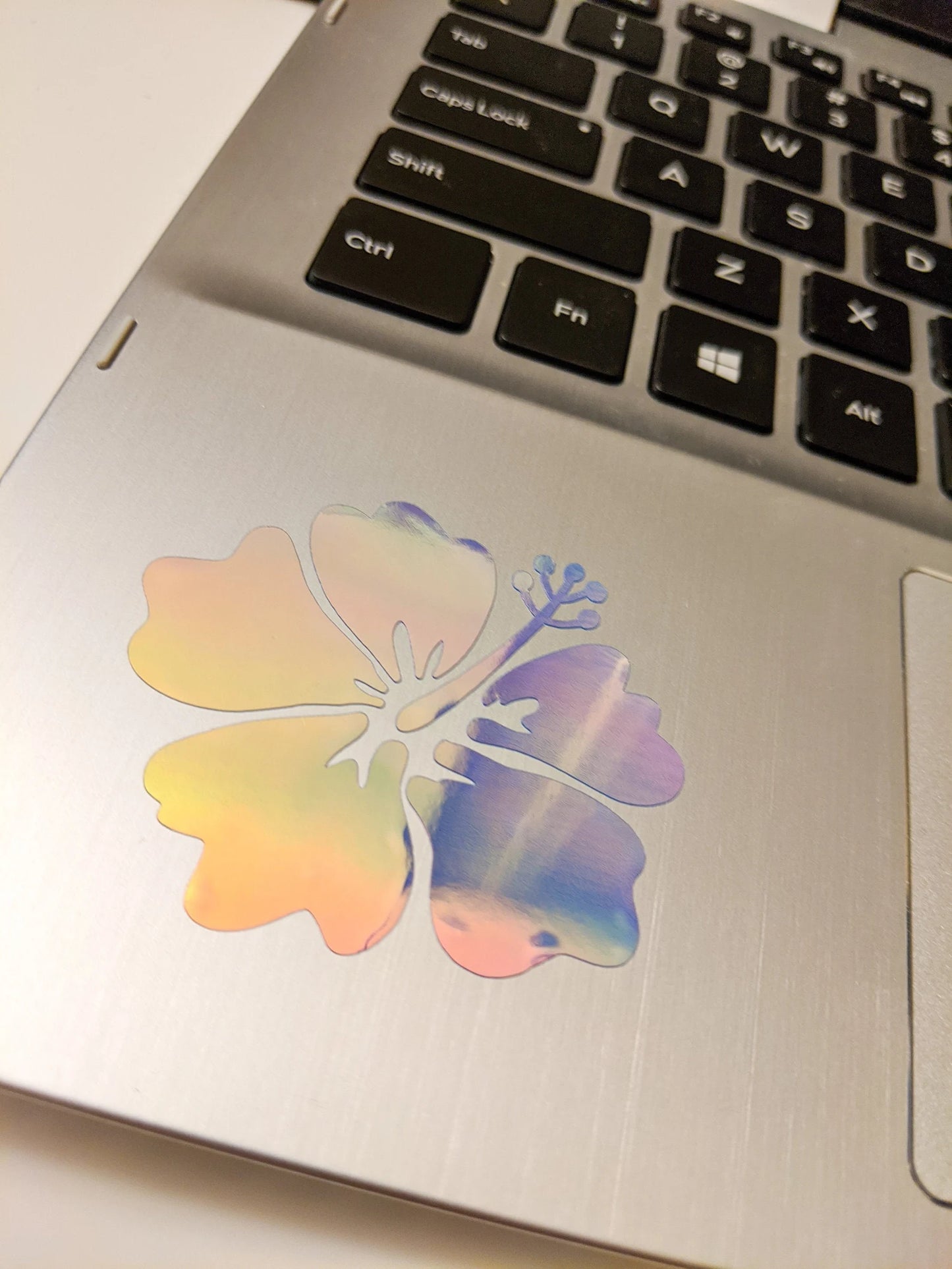 2 Pack of Vinyl Hibiscus Decal Sticker