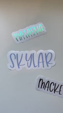 Load and play video in Gallery viewer, Skylar Font Custom Name Decal
