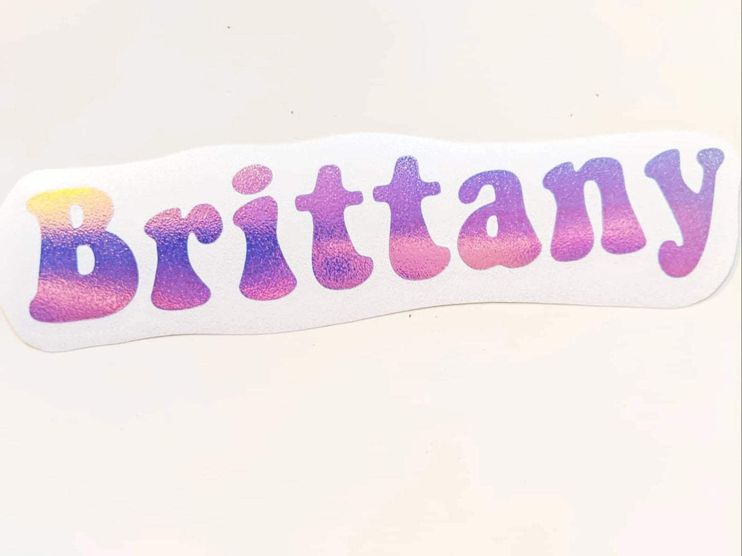 Becca Font Personalized Name Decal