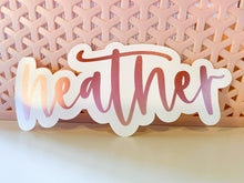 Load image into Gallery viewer, Heather Font Custom Name Decal
