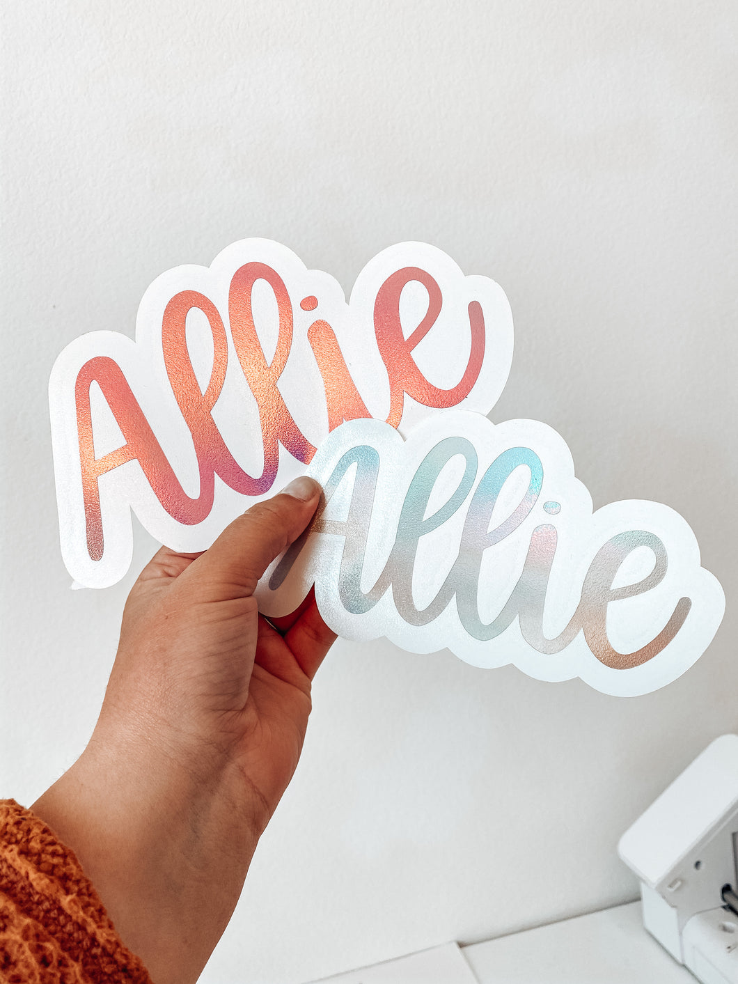 Luna Font Custom Name Decal