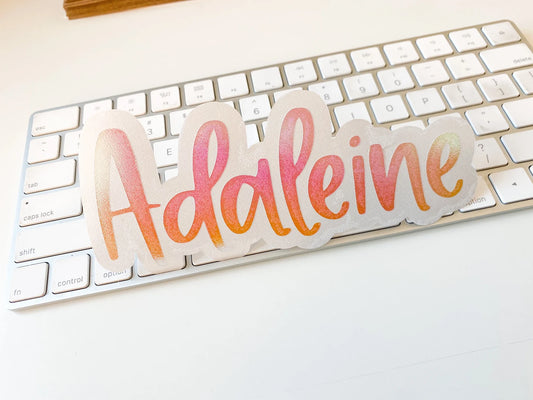 Lemon Font Personalized Name Decal