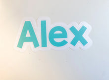 Load image into Gallery viewer, Block Font Personalized Name Vinyl Decal
