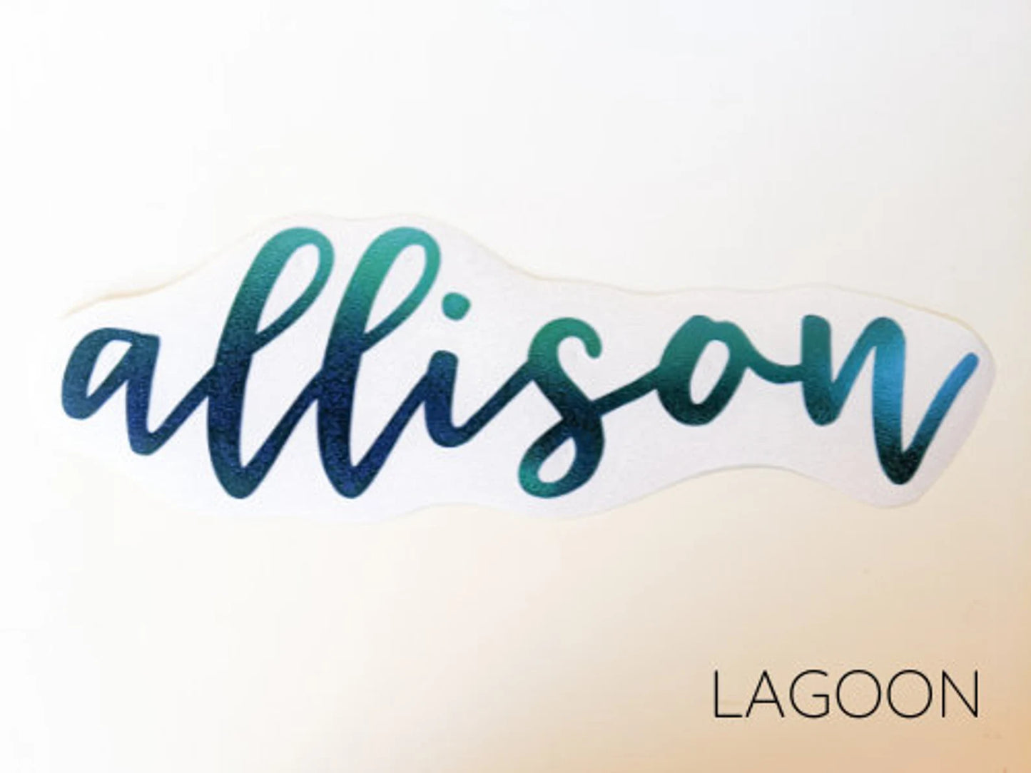 Allison Font Custom Name Decal