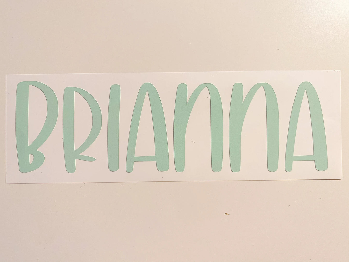 Beachy Font Personalized Name Decal