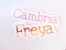 Load image into Gallery viewer, Waverly Font Personalized Name Decal
