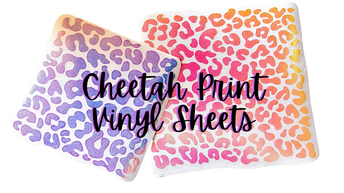 Cheetah Print Vinyl Sheets