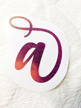 Load image into Gallery viewer, Cursive Initial Vinyl Decal
