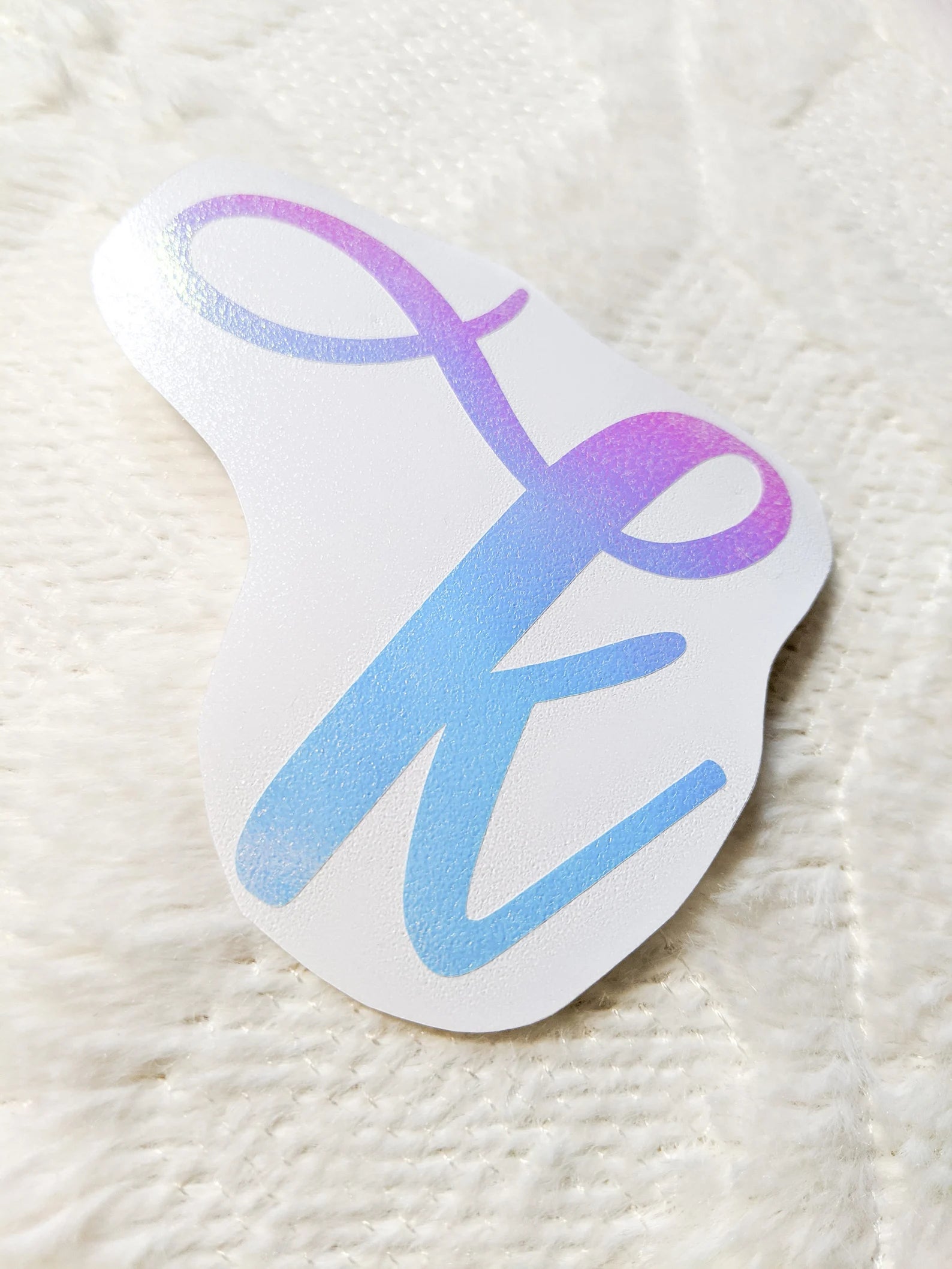 Cursive Initial Vinyl Decal – Sweetly, Ashlyn