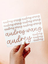 Load image into Gallery viewer, Name Sheet Decal Set
